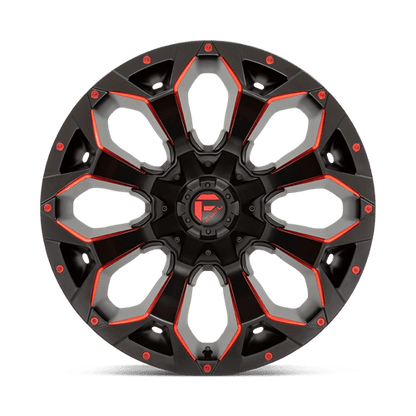 Fuel Offroad D787 ASSAULT Matte Black Red Milled 20x9 +1 8x170mm 125.1mm