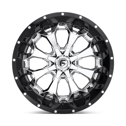 Fuel Offroad D246 ASSAULT Chrome Plated Gloss Black Lip 22x10 -13 8x165.1mm 125.1mm - 2 PIECE