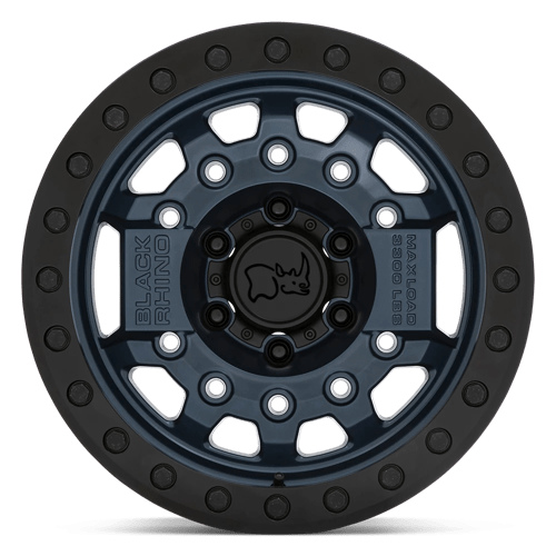 Black Rhino AVENGER BEADLOCK Navy Blue W/ Black Hardware 17x8.5 -30 6x139.7mm 112.1mm