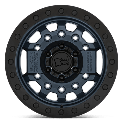 Black Rhino AVENGER BEADLOCK Navy Blue W/ Black Hardware 17x8.5 -30 6x139.7mm 112.1mm