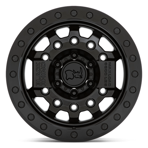 Black Rhino AVENGER BEADLOCK Matte Black W/ Black Hardware 17x8.5 -30 6x139.7mm 112.1mm