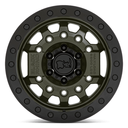 Black Rhino AVENGER BEADLOCK Olive Drab Green Blk Hardware 17x8.5 0 6x139.7mm 112.1mm