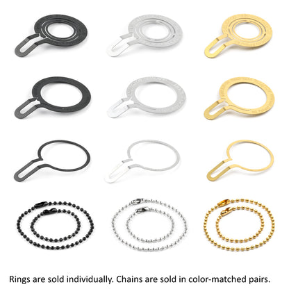Shift Knob Charm Rings and Charm Chains