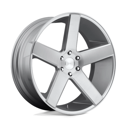 DUB S218 BALLER Gloss Silver Brushed 24x10 +19 6x139.7mm 106.1mm