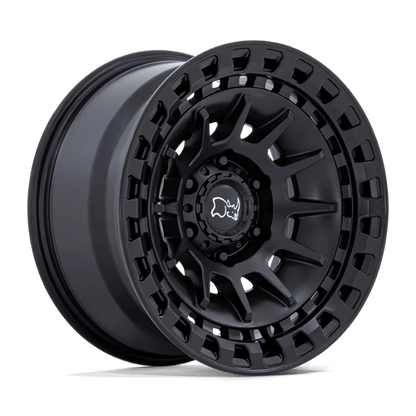 Black Rhino BARRAGE Matte Black 17x8.5 -10 5x127mm 71.5mm