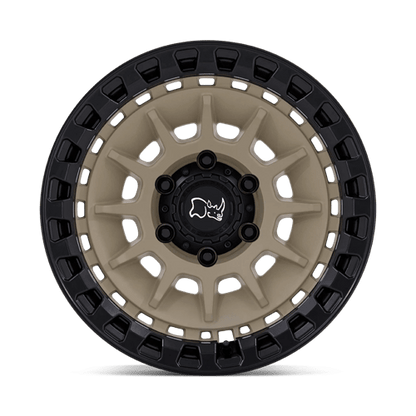 Black Rhino BARRAGE Desert Sand On Matte Black 17x8.5 -10 5x127mm 71.5mm