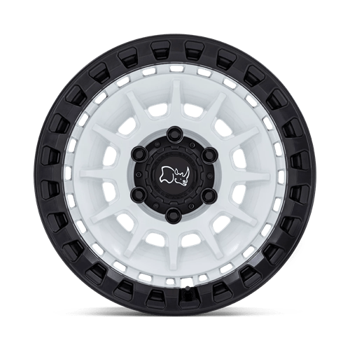 Black Rhino BARRAGE Gloss White On Matte Black 17x8.5 -10 5x127mm 71.5mm