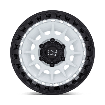Black Rhino BARRAGE Gloss White On Matte Black 17x8.5 -10 5x127mm 71.5mm