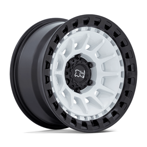 Black Rhino BARRAGE Gloss White On Matte Black 17x8.5 -10 6x135mm 87.1mm