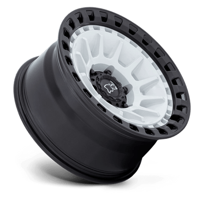 Black Rhino BARRAGE Gloss White On Matte Black 17x8.5 -10 6x139.7mm 106.1mm