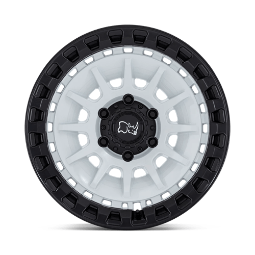 Black Rhino BARRAGE Gloss White On Matte Black 18x9 0 5x127mm 71.5mm