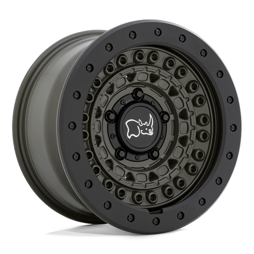 Black Rhino BARRICADE Olive Drab Green W/ Blk Rock 17x8.5 -18 5x127mm 71.5mm
