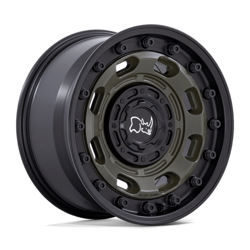 Black Rhino ATLAS Olive Drab Green W/ Black Lip 17x8.5 -10 6x135|6x139.7mm 106.1mm