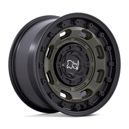 Black Rhino ATLAS Olive Drab Green W/ Black Lip 17x8.5 -10 6x135|6x139.7mm 106.1mm