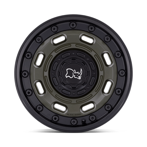 Black Rhino ATLAS Olive Drab Green W/ Black Lip 17x8.5 -10 6x135|6x139.7mm 106.1mm