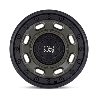Black Rhino ATLAS Olive Drab Green W/ Black Lip 20x10 -18 5x127|5x139.7mm 78.1mm