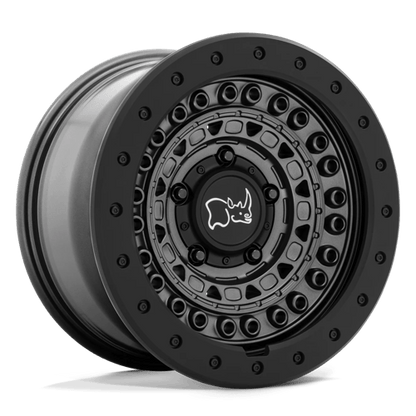 Black Rhino BARRICADE Gun Black W/ Black Rock Guard 17x8.5 -18 6x139.7mm 112.1mm
