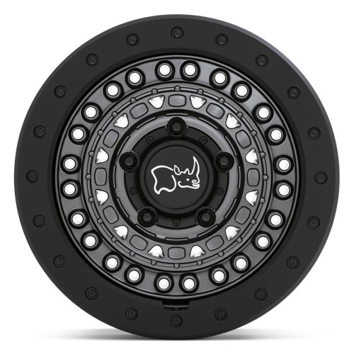Black Rhino BARRICADE Gun Black W/ Black Rock Guard 17x8.5 0 6x139.7mm 112.1mm