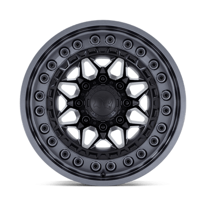 Black Rhino ALPHA Matte Black W/ Gunmetal Lip 17x9 0 6x135mm 87.1mm