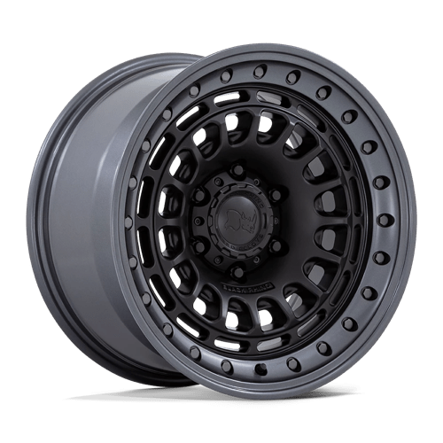 Black Rhino BR014 SAHARA Matte Black W/ Gunmetal Lip 17x9 0 6x114.3mm 66.1mm