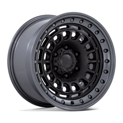 Black Rhino BR014 SAHARA Matte Black W/ Gunmetal Lip 17x9 0 6x135mm 87.1mm