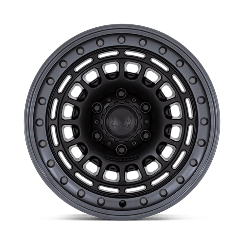 Black Rhino BR014 SAHARA Matte Black W/ Gunmetal Lip 17x9 0 6x139.7mm 106.1mm