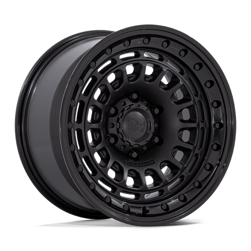 Black Rhino BR014 SAHARA Matte Black W/ Gloss Black Lip 17x9 0 6x135mm 87.1mm