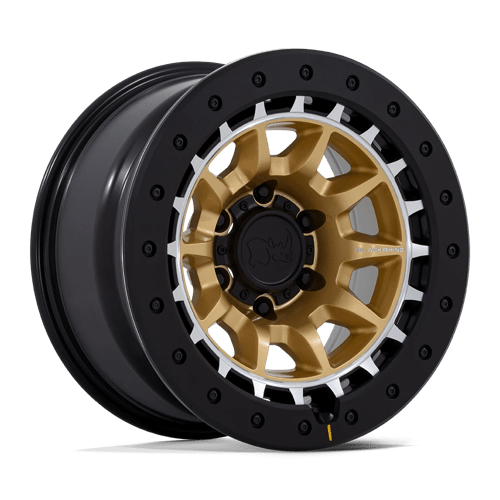 Black Rhino BR016 TUSK Matte Gold W/ Machined Ring 17x8.5 0 6x135mm 87.1mm