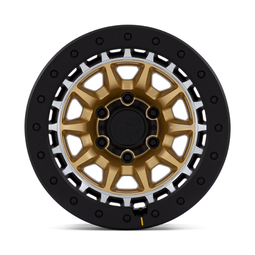 Black Rhino BR016 TUSK Matte Gold W/ Machined Ring 17x8.5 0 5x139.7mm 78.1mm