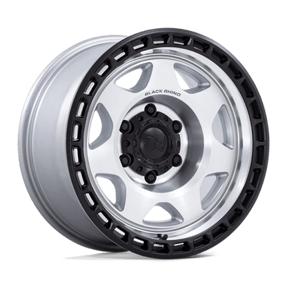 Black Rhino BR018 VOYAGER Silver Machined W/ M-black Lip 17x8.5 0 6x120mm 66.9mm