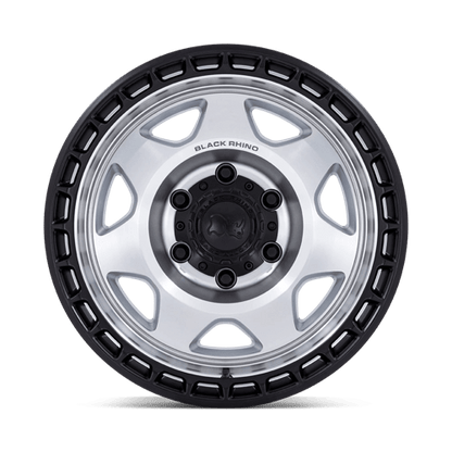 Black Rhino BR018 VOYAGER Silver Machined W/ M-black Lip 17x8.5 -10 6x120mm 66.9mm