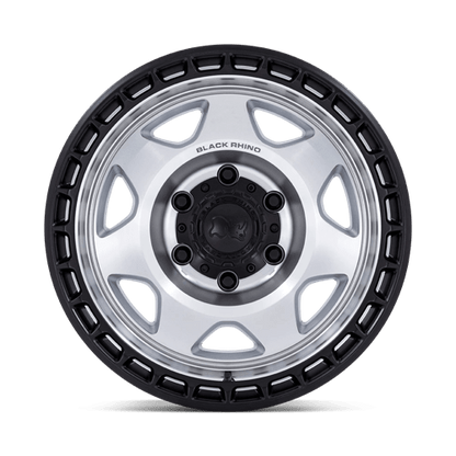 Black Rhino BR018 VOYAGER Silver Machined W/ M-black Lip 17x8.5 0 6x114.3mm 66.1mm
