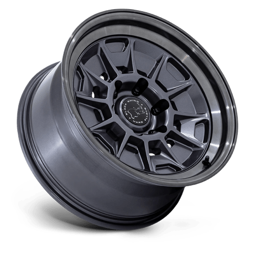 Black Rhino BR021 MONDO Matte Gunmetal W/ G-gray Lip 17x8.5 +20 6x139.7mm 106.1mm