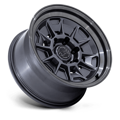 Black Rhino BR021 MONDO Matte Gunmetal W/ G-gray Lip 17x8.5 +20 6x139.7mm 106.1mm
