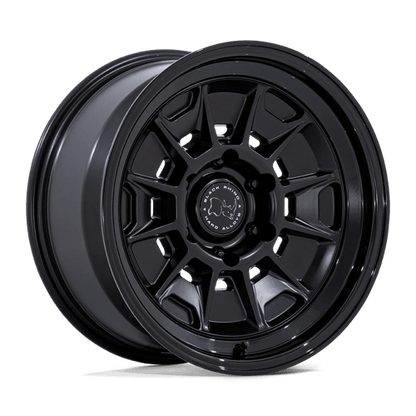 Black Rhino BR021 MONDO Matte Black W/ Gloss Black Lip 17x8.5 +20 6x139.7mm 106.1mm
