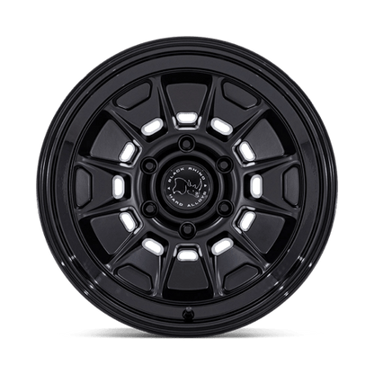 Black Rhino BR021 MONDO Matte Black W/ Gloss Black Lip 17x9 -38 6x139.7mm 106.1mm