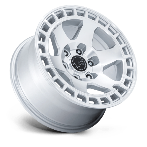 Black Rhino BR022 BAHARI Gloss Silver W/ Machined Face 17x8.5 -10 5x127mm 71.5mm
