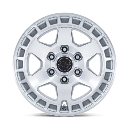 Black Rhino BR022 BAHARI Gloss Silver W/ Machined Face 17x9 +40 6x135mm 87.1mm