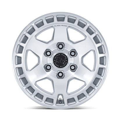 Black Rhino BR022 BAHARI Gloss Silver W/ Machined Face 17x8.5 0 6x135mm 87.1mm