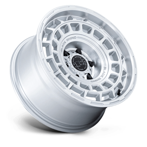 Black Rhino BR024 AWOL Silver W/ Machined Face 17x8.5 +25 6x139.7mm 106.1mm
