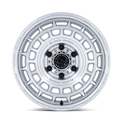 Black Rhino BR024 AWOL Silver W/ Machined Face 17x8.5 +10 5x127mm 71.5mm