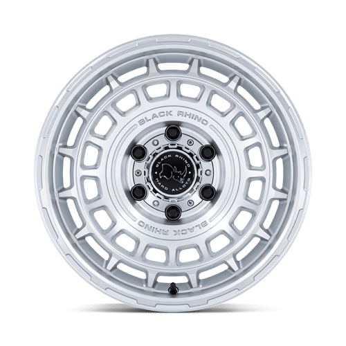 Black Rhino BR024 AWOL Silver W/ Machined Face 17x8.5 -10 5x127mm 71.5mm