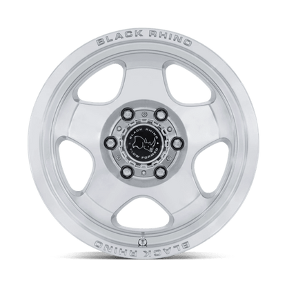 Black Rhino BR031 SOL Gloss Silver W/ Machined Face 17x8 +38 5x120mm 74.1mm