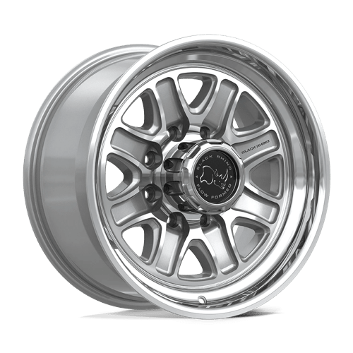 Black Rhino BR032 ECHO Gloss Silver W/ Machined Face 18x9 +12 8x165.1mm 125.1mm