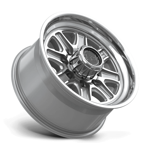 Black Rhino BR032 ECHO Gloss Silver W/ Machined Face 18x9 +12 8x180mm 124.2mm