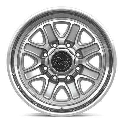 Black Rhino BR032 ECHO Gloss Silver W/ Machined Face 18x9 +12 8x165.1mm 125.1mm