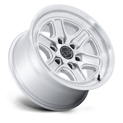 Black Rhino BR032 ECHO Gloss Silver W/ Machined Face 17x8.5 0 6x135mm 87.1mm