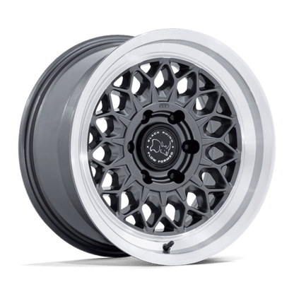 Black Rhino BR034 GRAZ Gloss Gunmetal W/ Machined Lip 17x8.5 0 6x135mm 87.1mm