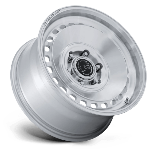 Black Rhino BR036 BASIN Gloss Silver W/ Machined Face 17x8.5 +25 6x139.7mm 106.1mm
