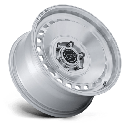 Black Rhino BR036 BASIN Gloss Silver W/ Machined Face 17x8.5 +25 6x135mm 87.1mm